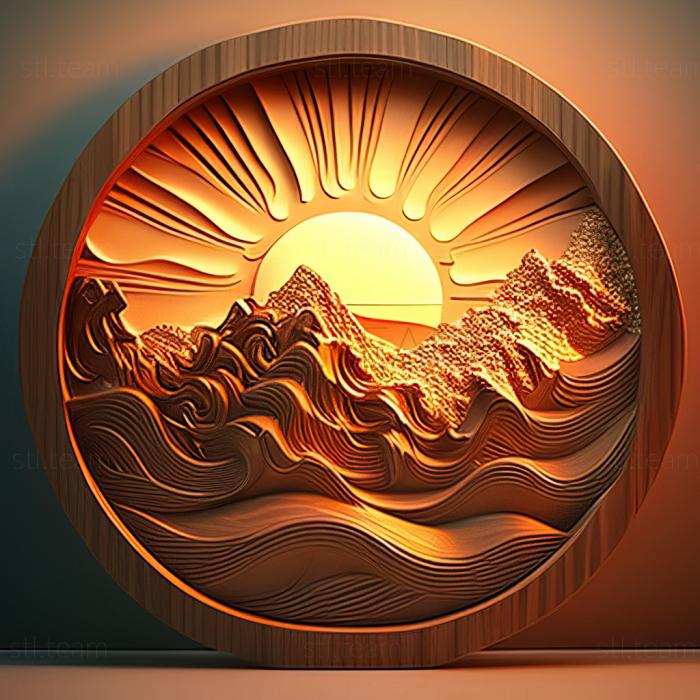 3D model st sunrise (STL)